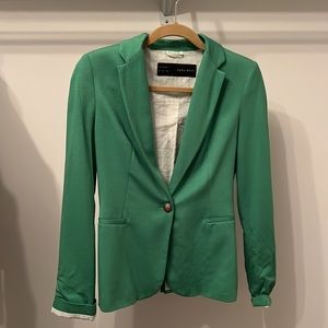 ZARA blazer size small. Kelly green